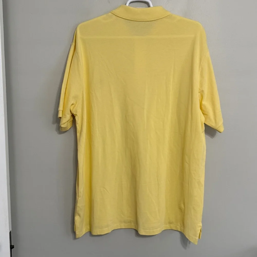 NEW Polo Ralph Lauren Mens 2XLT Yellow Cotton Mesh Short Sleeve Polo Shirt